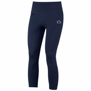 women's navy Under Armour leggings with Penn State Athletic Logo